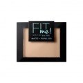 Maybelline Polvos Matificantes Fit Me Mate y Afinaporos Tono 130 Buff Beige Pieles Medias Claras - 9g