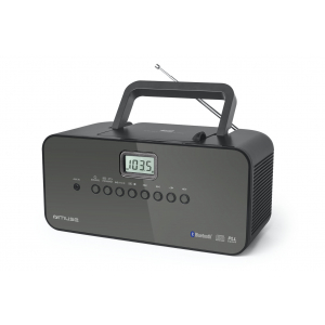 Radio CD portátil Muse M-22 BT, Bluetooth, CD, PLL Radio, entrada auxiliar, negro