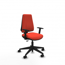 Piqueras y Crespo Elche CP bali naranja oscuro brazos 1D base piramidal ruedas nailon 65mm