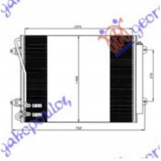 CONDENSER 1.4-1.8-3.2-3.6 FSI - 2.0TFSI PETROL (570x460x16) (NISSENS)
