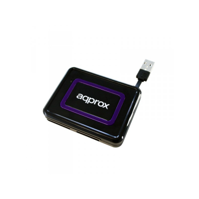 appCRDNIB lector de tarjeta USB 2.0 Negro, Púrpura