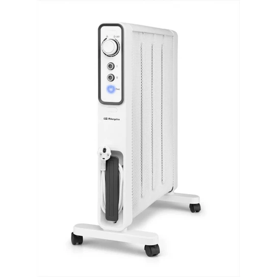 Radiador de mica Orbegozo RMN 2500, 2.500 W, 2 potencias, blanco
