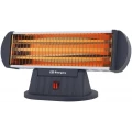 Estufa de cuarzo Orbegozo BP 0204, 1.200 W, 3 potencias, negro