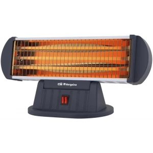 Estufa de cuarzo Orbegozo BP 0204, 1.200 W, 3 potencias, negro