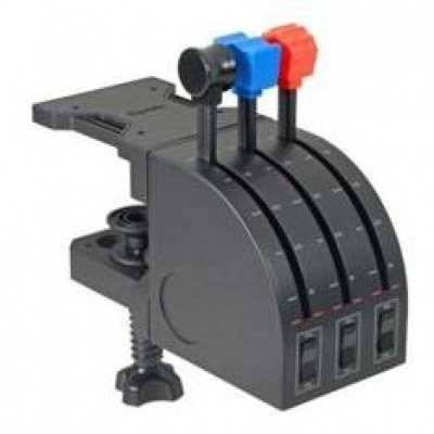 Acelerador de juegos logitech pro flight - 3 palancas - usb