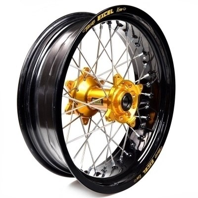 Rueda completa Haan Wheels aro negro 17-5,00 buje oro 1 116009/3/2 1 116009/3/2