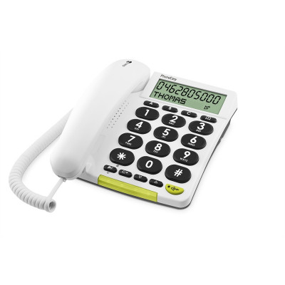 312cs Teléfono analógico Identificador de llamadas Blanco