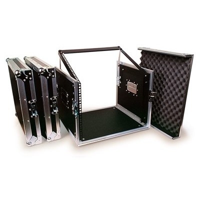 Rack Sonido 19in 8U con tapas para transporte