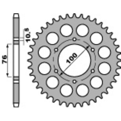 PBR Standard Steel Rear Sprocket 818 - 630 818.40.C45