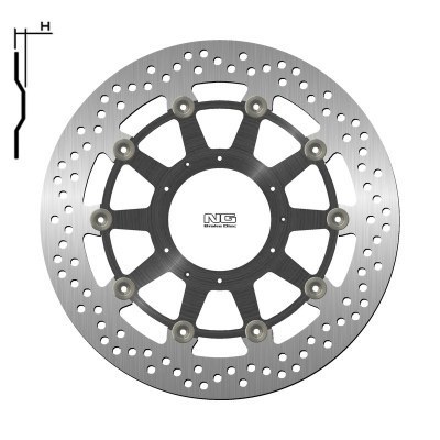 Disco de freno NG flotante 1446G Ø296 x Ø62 x 5 1446G