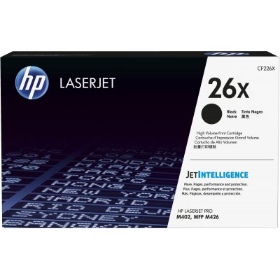 Cartucho de tóner original LaserJet 26X de alta capacidad negro