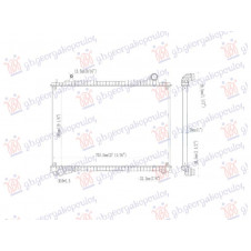 RADIATOR 3.0 - 5.0 PETROL/DIESEL MANUAL (705x485) (NRF)