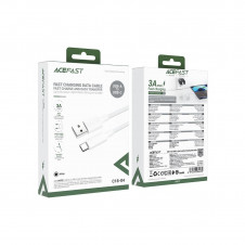 Cable USB-A a USB-C Acefast C18-04 1.2 Metros Reforzado Blanco