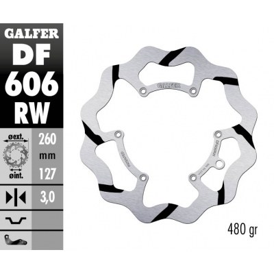 Disco de freno Wave® GALFER DF606RW