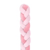 Protector trenzado 210cm 3 trenzas (20cm) Rosa