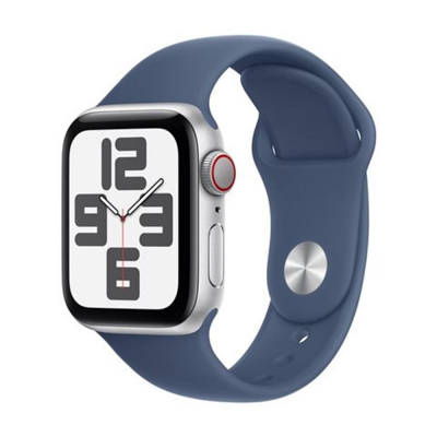 Smartwatch apple watch se gps + cell 40mm silver aluminium blue sport band s - m