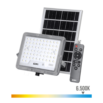 Foco proyector solar slim 50w 600lm 6.500k