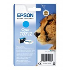 Cartucho Epson Cheetah T0712 etiqueta RF cian C13T07124022