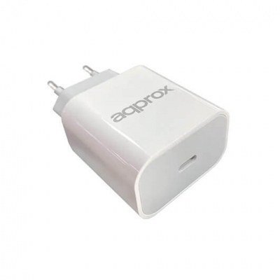 CARGADOR USB CASA APPROX 20W BLANCO