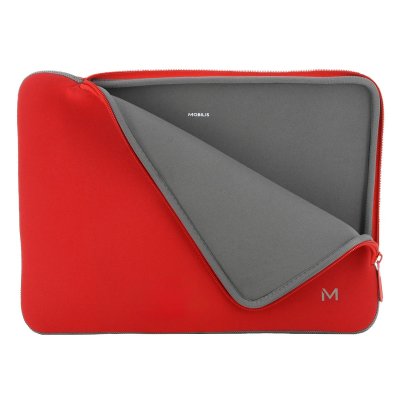 049019 maletines para portátil 35,6 cm (14) Funda Gris, Rojo