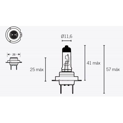 LAMPARA HALOGENA H7 14641