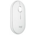 MOUSE LOGITECH WIRELESS Y BLUETOOTH PEBBLE 2 M350S 4000 DPI AMBIDIESTRO COLOR BLANCO