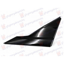 MOLDURA DEL GUARDABARROS DELANTERO/TRIÁNGULO DE ESPEJO NEGRO BRILLANTE