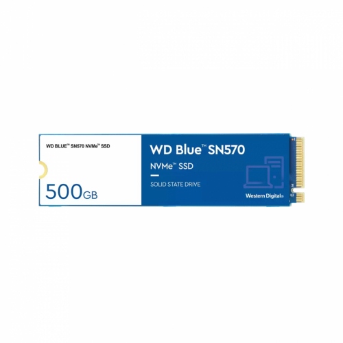 Disco duro interno solido hdd ssd wd western digital blue sn570 wds500g3b0c 500gb m.2 pci express 3.0 nvme