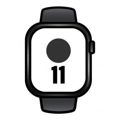 Apple Watch Series 11/ GPS/ 46mm/ Negro Azabache/ Correa Negro (S/M)