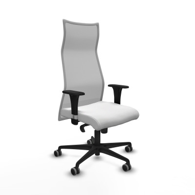 Albacete malla XL sincro malla gris bali blanco brazos 1D base nailon ruedas 65mm engomadas