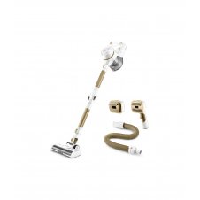 Ufesa U3 Digital Pet Aspiradora escoba 2 en 1 Batería Secar Sin bolsa 0,8 L Oro, Blanco 2,2 Ah