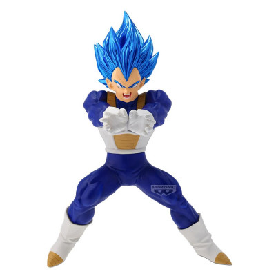 Figura banpresto dragon ball super blood of saiyans - super saiyan god super saiyan evolved vegeta - 19cm