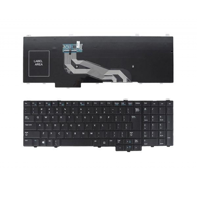 Teclado compatible para portátil DELL Latitude E5540 / Negro / US