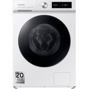 Lavadora Samsung WW11BB744DGWS3, 11Kg, 1400rpm, Clase A, 53 kWh por 100 ciclos, 72dB centrifugado, Bespoke, Ecobubble, Wifi, Vapor, SmartThings, Inverter, color blanco