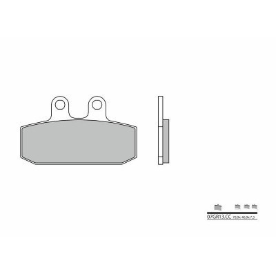 Pastillas de freno orgánicas Brembo 07GR13CC 07GR13CC