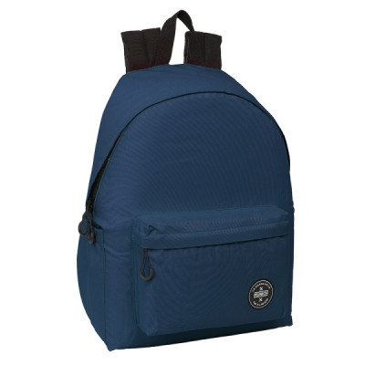 Safta Munich Teen Blue Mochila para Portatil hasta 14.1 - 17.3L - Ergonomico - Correas Ajustables - 310x130x430mm - Color Azul Marino