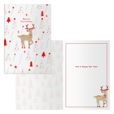 CHRISTMAS DOHE 170x115 DEER PACK DE 6
