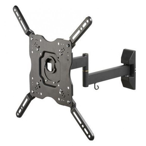 Soporte TV orientable de pared Vivanco VVTVFMOR55INCH35KG, hasta 55 pulgadas, 35 kg, 2 brazos, VESA 400x400 mm, orient. ±90°, incl. +5°/-15°, negro