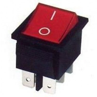 Interruptor Basculante Bipolar ON-ON Luminoso ROJO 16A