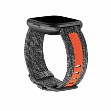 Fitbit FB171WBGYTAS Accesorios para dispositivos vestibles inteligentes Grupo de rock Carbón vegetal, Naranja Aluminio, Sintético