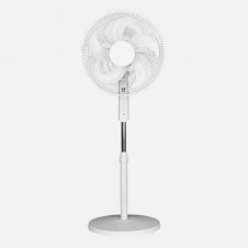 Ventilador De Pie Liberty Blanc 3vel 45w 5asp Fijo Y Rotatorio C/remoto Y Temporizador Regx43x43cm