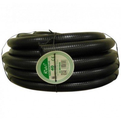 TUBO CORRUGADO REFORZADO Ø40MM 25 METROS