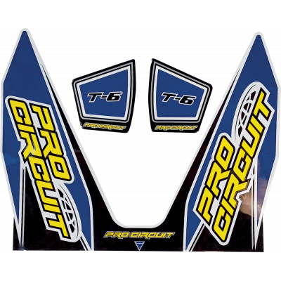 T-6 Exhaust Decals PRO CIRCUIT D22T6-DB