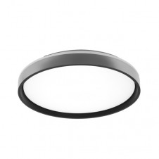 Plafon Morgan 60w 3000-4200-6500k Plata/negro 7,5x50x50cm 5400lm C/remoto y Reg.intensidad
