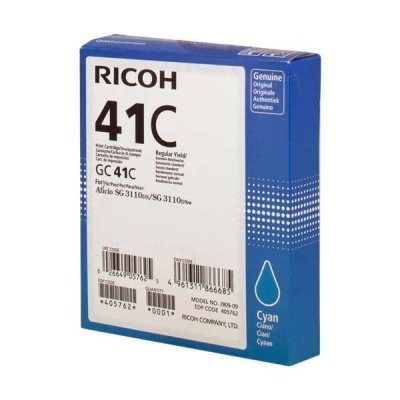 Ricoh Tinte 405762 cyan GC41C bis zu 2.200 Seiten ISO/IEC 24711