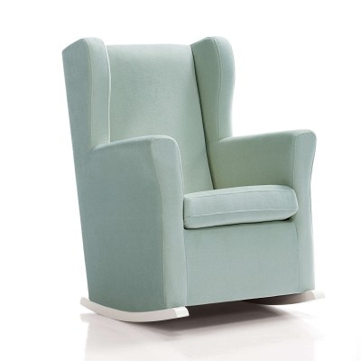 Sillón de lactancia tapizado en tela · SOGNO Mint · Alondra