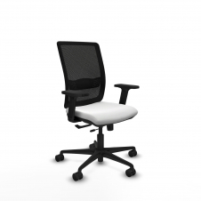 Piqueras y Crespo Haches traslack malla negra bali blanco brazos 2D base nailon ruedas 65mm nailon