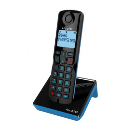 S280 SOLO BLUE Teléfono DECT Identificador de llamadas Negro, Azul