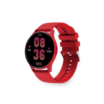 Ksix Core Smartwatch - Pantalla AMOLED 1,43? - Autonomia 5 Dias - Modos Deporte y Salud, Llamadas, Asistentes de voz - Sumergible - Color Rojo