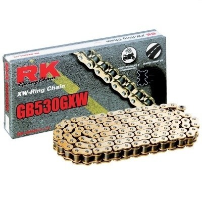 Cadena RK GB530GXW con 120 eslabones oro GB530GXW-120